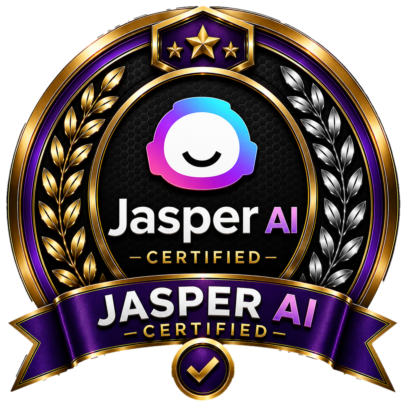Jasper AI Certification badge