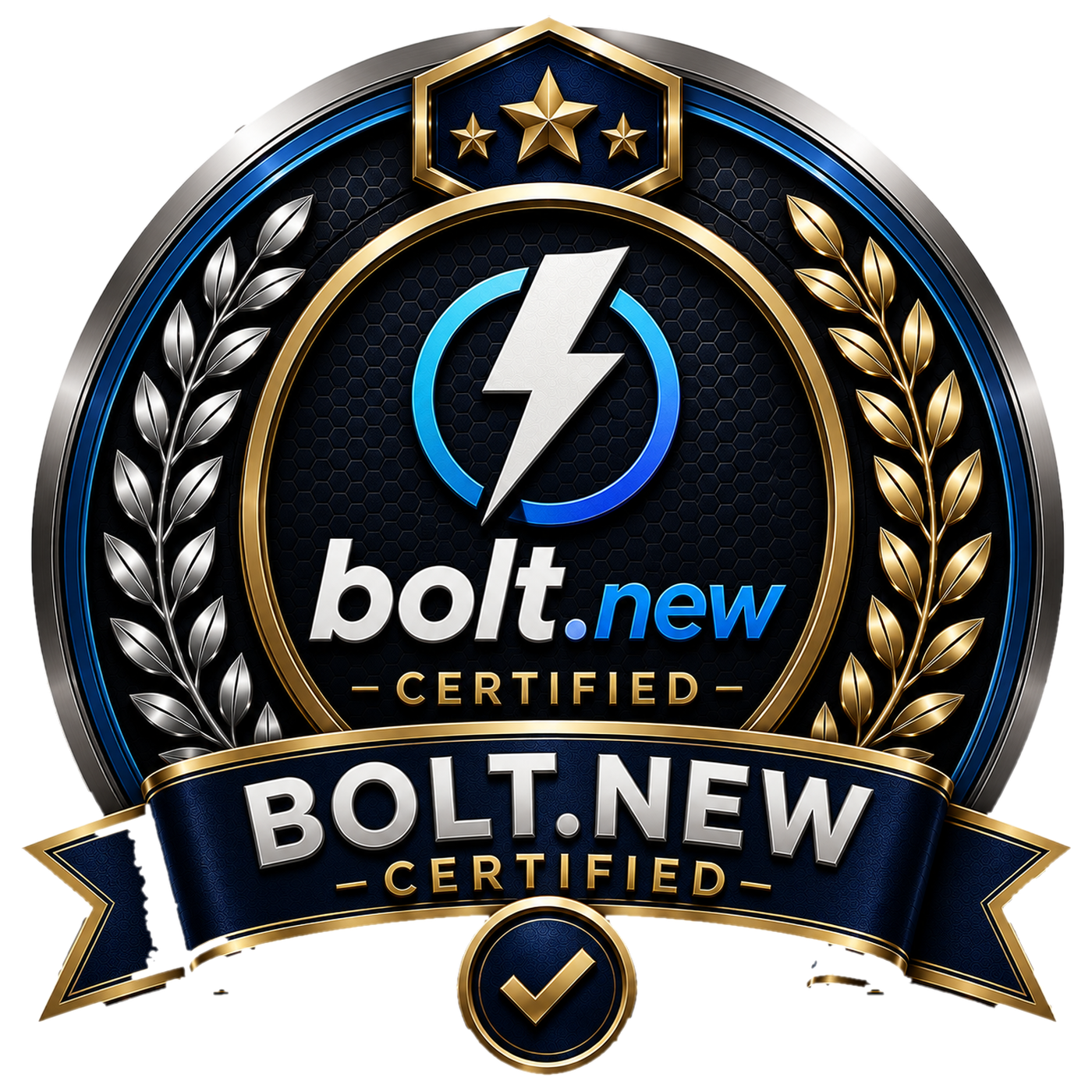 Bolt.new Certification badge