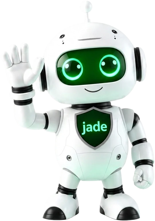 JadeWorx AI assistant mascot