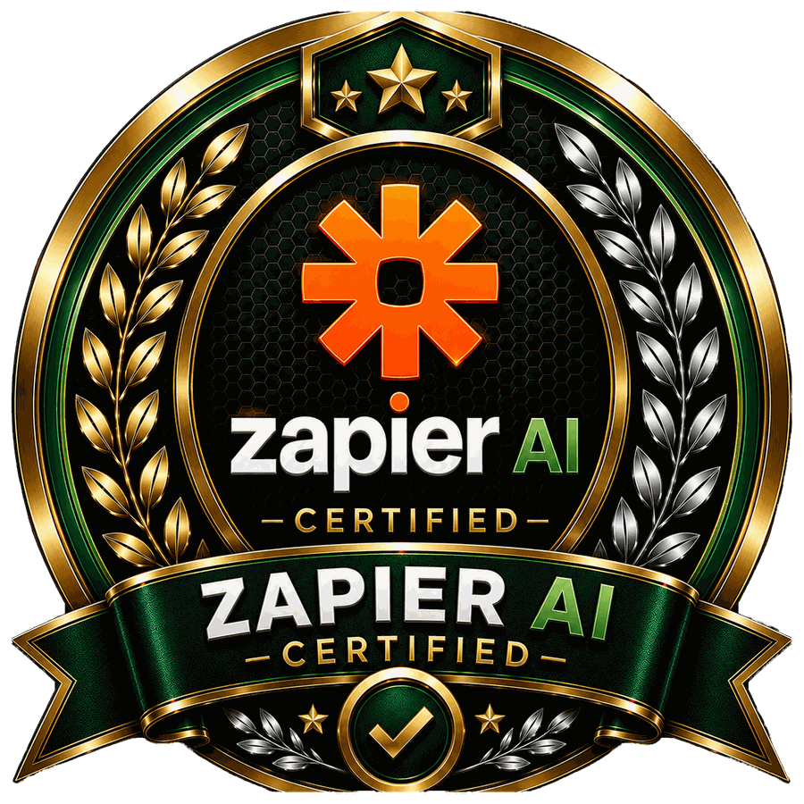 Zapier AI Certification certification badge