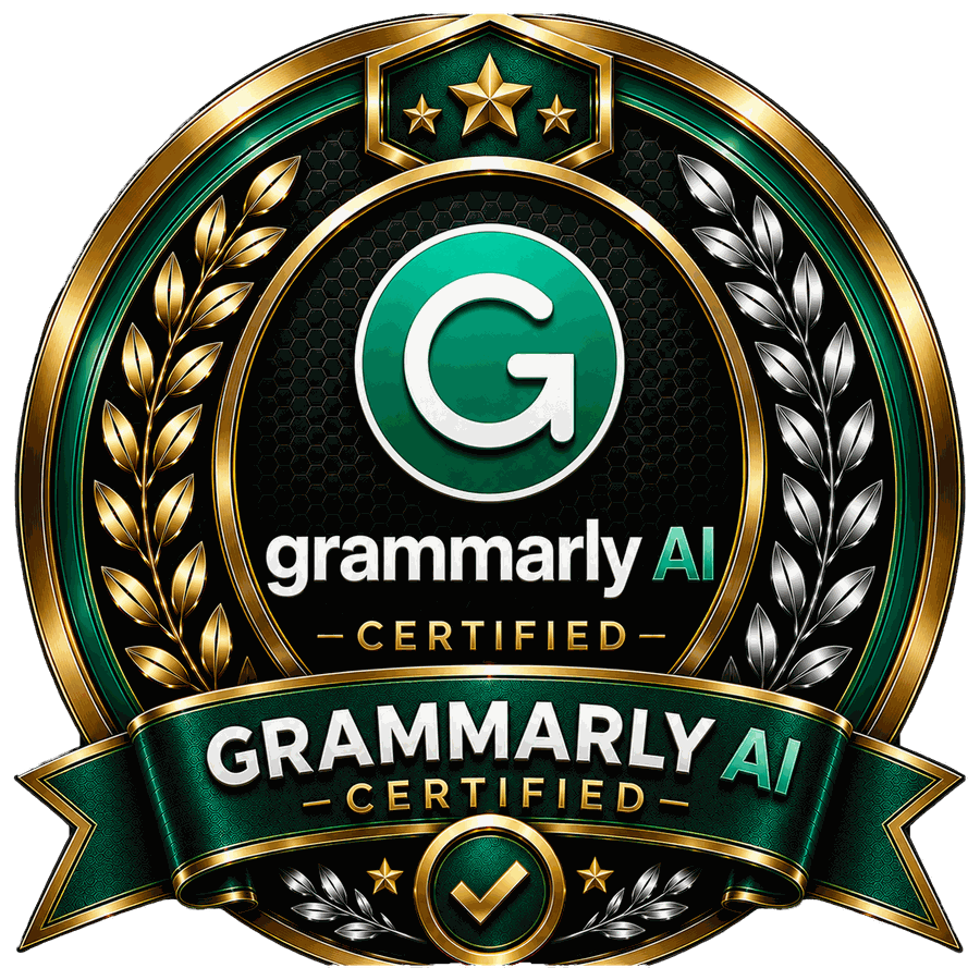 Grammarly AI Certification certification badge