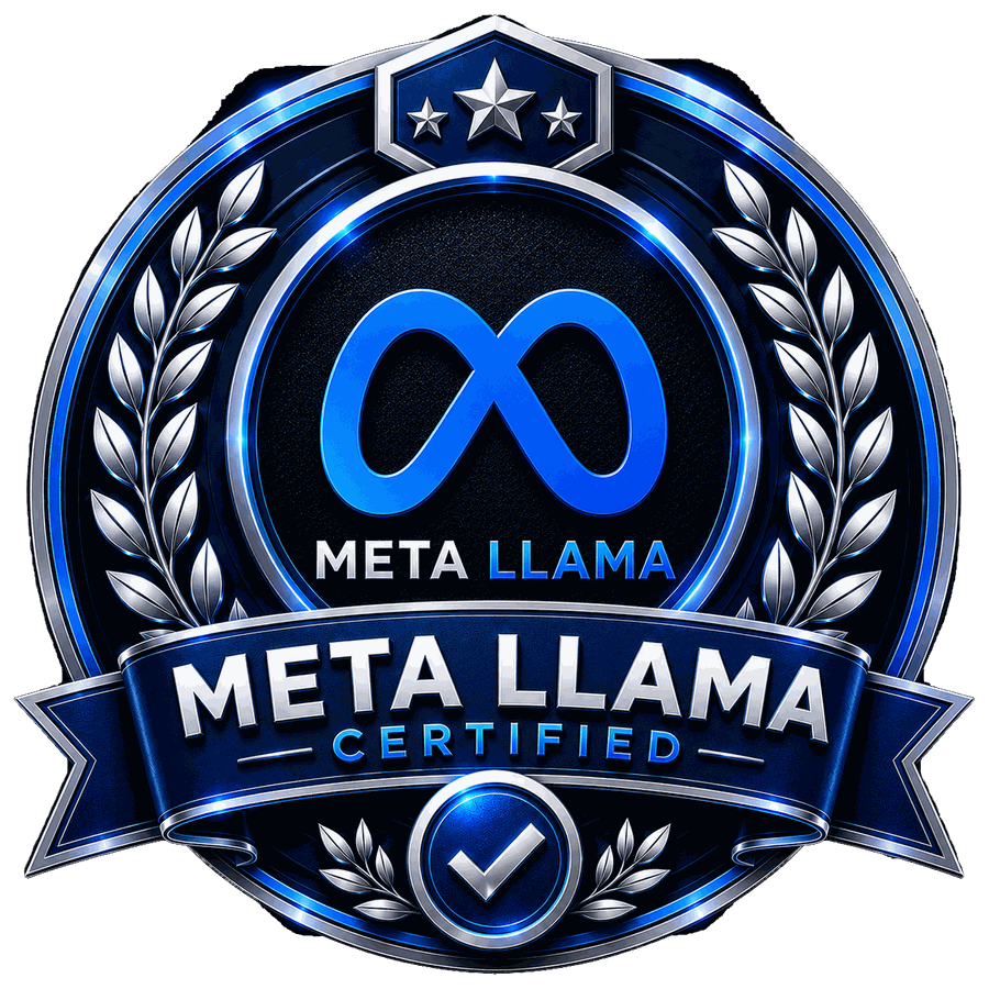 Meta Llama AI Certification certification badge